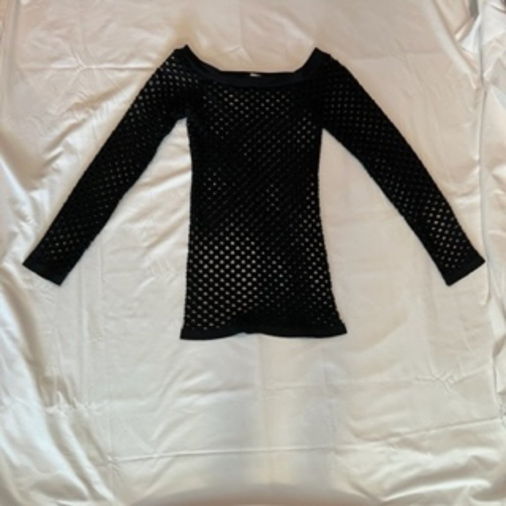 Candy Couture Women's Top Shirt Large Black